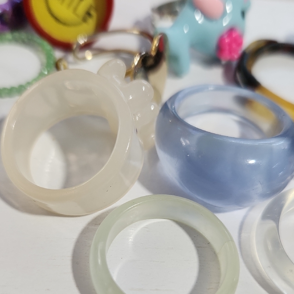 Colorful Assorted Rings Set 19 - Picture 2 of 3